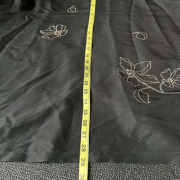 Women’s Coldwater Creek Black Silk Blouse sz XXL Embrpidered Beaded Quiet Luxury - Picture 8 of 9